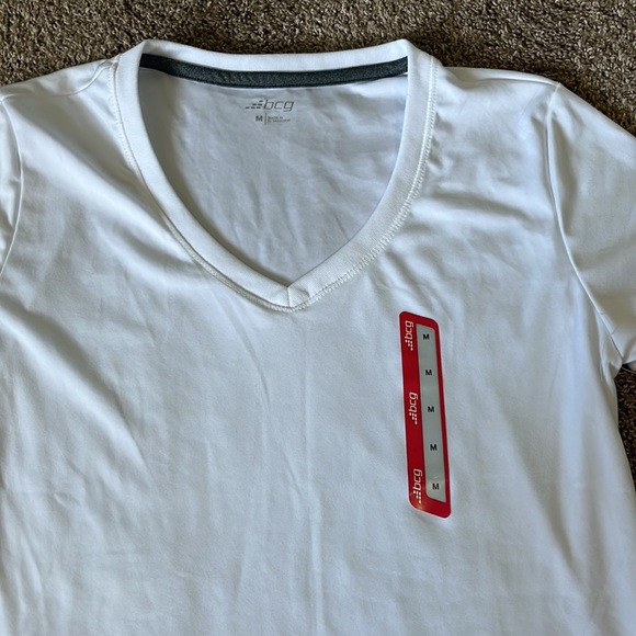 BCG white V neck athletic shirt. Size M. - Picture 2 of 3
